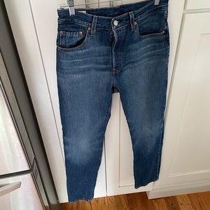 Levis original 501 high rise jeans